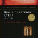 Biblia de estudio Ryrie Ampliada, RVR60, Imitación Piel Azul con Indice