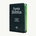 Biblia  Letra gigante. Vaquera. Cremallera Verde e Índice – RVR60