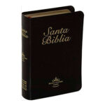 Biblia RVR60, Imitación Piel Negro, tamaño mini bolsillo con lupa